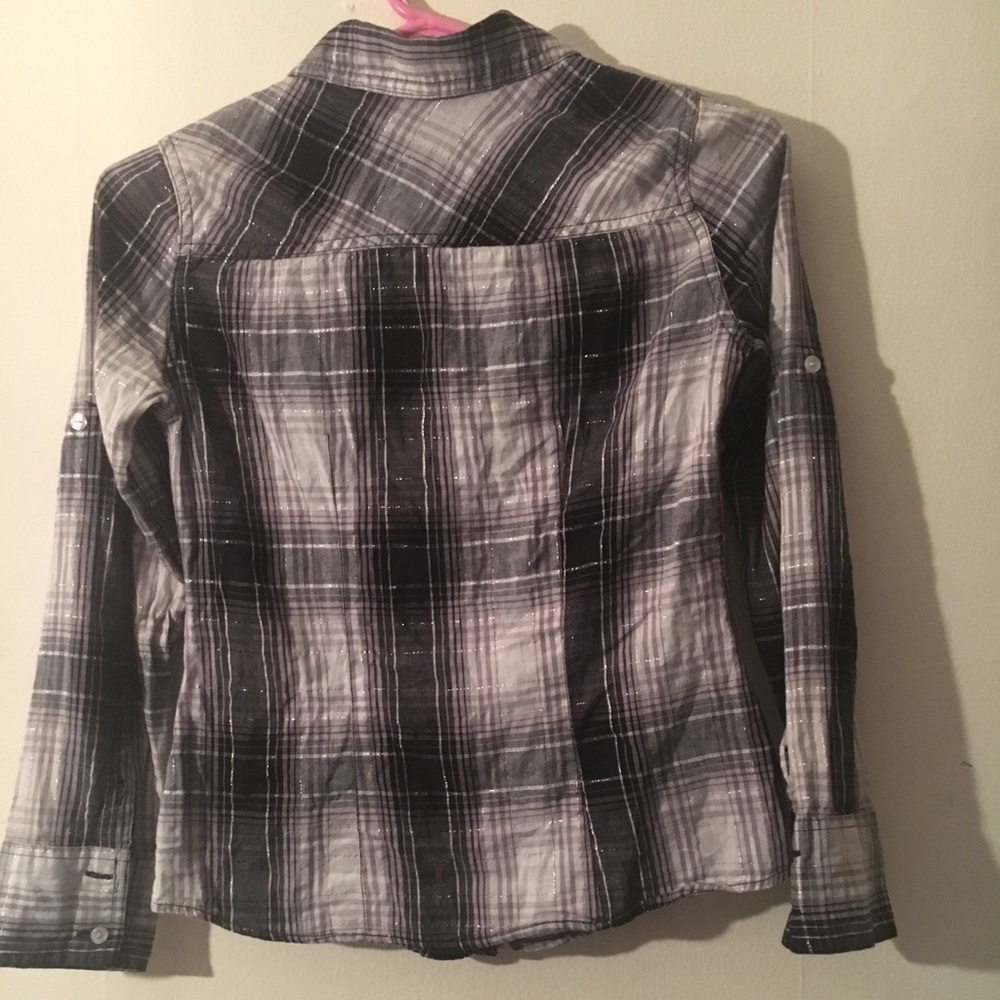 Justice t shirt girl black and withe size 12 - Picture 4 of 5